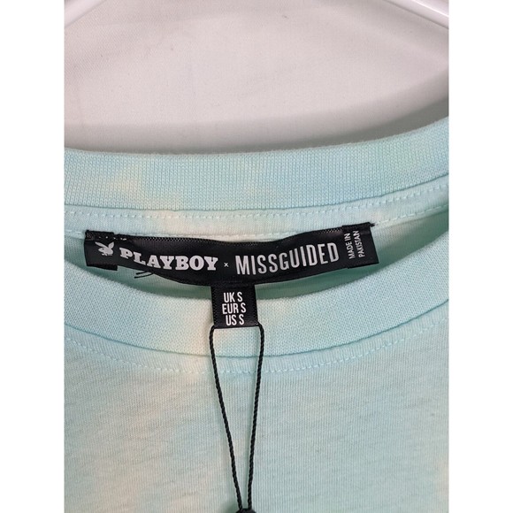 NWT Playboy x Missguided Tie Dye Oversized T-Shirt Dress Small - Picture 3 of 7